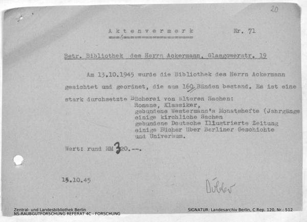 Landesarchiv Berlin, C Rep. 120 Nr. 512, Bl. 20