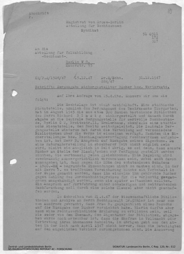 Landesarchiv Berlin, C Rep. 120 Nr. 512, Bl. 89