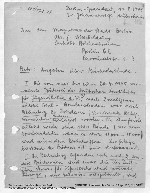 Landesarchiv Berlin, C Rep. 120 Nr. 512, Bl. 98