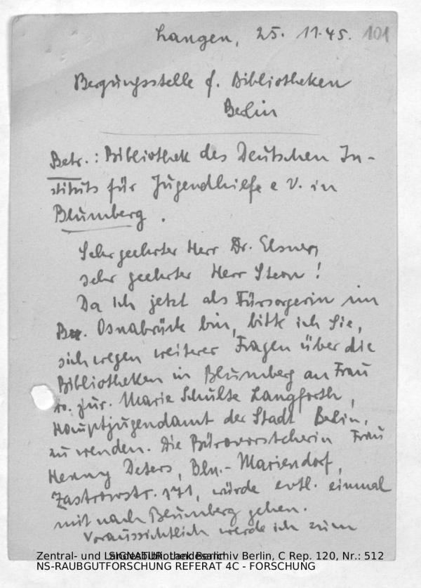 Landesarchiv Berlin, C Rep. 120 Nr. 512, Bl. 101