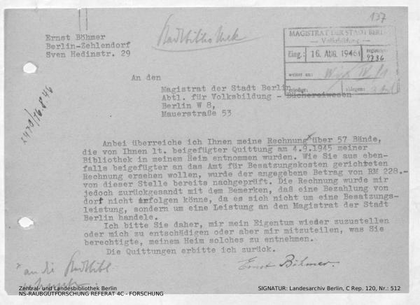 Landesarchiv Berlin, C Rep. 120 Nr. 512, Bl. 137