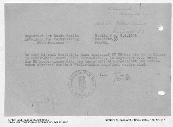 Landesarchiv Berlin, C Rep. 120 Nr. 512, Bl. 138