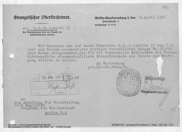 Landesarchiv Berlin, C Rep. 120 Nr. 512, Bl. 190