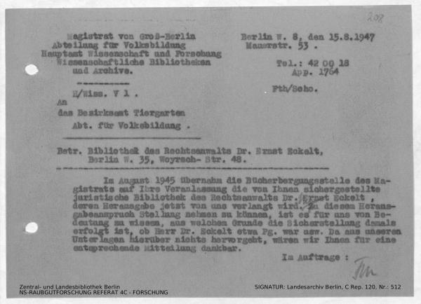 Landesarchiv Berlin, C Rep. 120 Nr. 512, Bl. 208