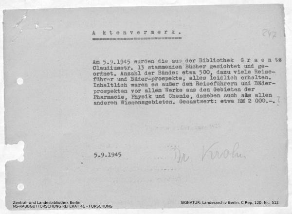 Landesarchiv Berlin, C Rep. 120 Nr. 512, Bl. 247