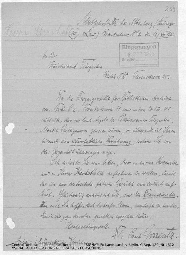 Landesarchiv Berlin, C Rep. 120 Nr. 512, Bl. 259