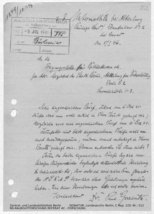 Landesarchiv Berlin, C Rep. 120 Nr. 512, Bl. 262