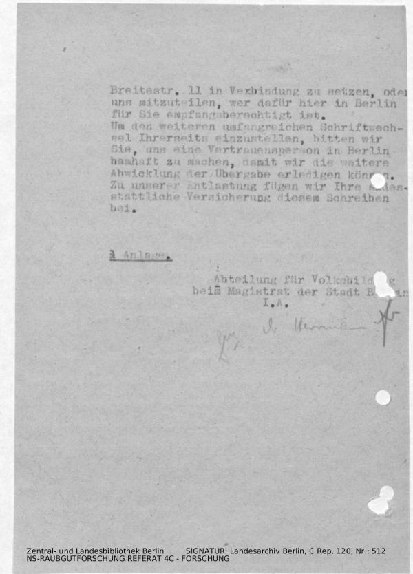 Landesarchiv Berlin, C Rep. 120 Nr. 512, Bl. 264