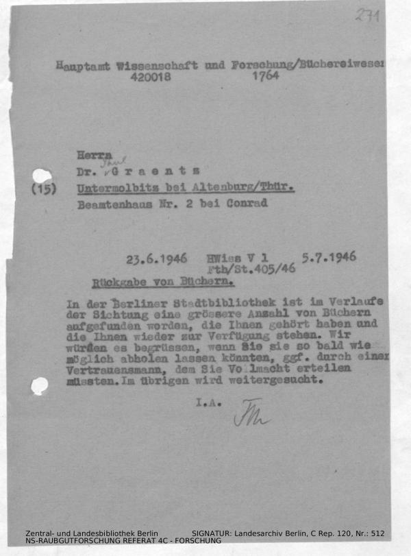 Landesarchiv Berlin, C Rep. 120 Nr. 512, Bl. 271