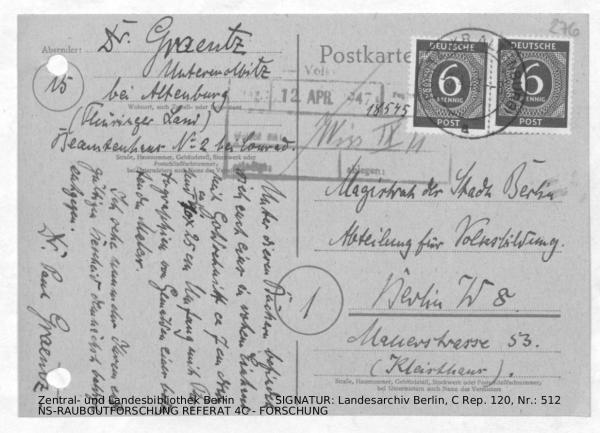 Landesarchiv Berlin, C Rep. 120 Nr. 512, Bl. 276