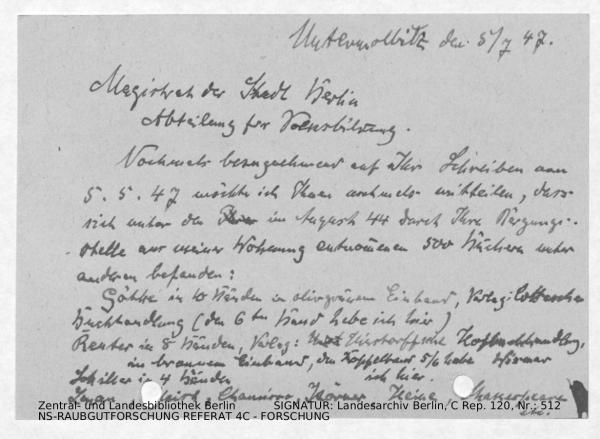 Landesarchiv Berlin, C Rep. 120 Nr. 512, Bl. 291