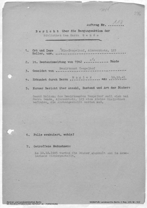 Landesarchiv Berlin, C Rep. 120 Nr. 512, Bl. 296