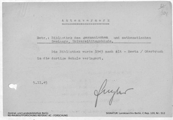 Landesarchiv Berlin, C Rep. 120 Nr. 512, Bl. 304