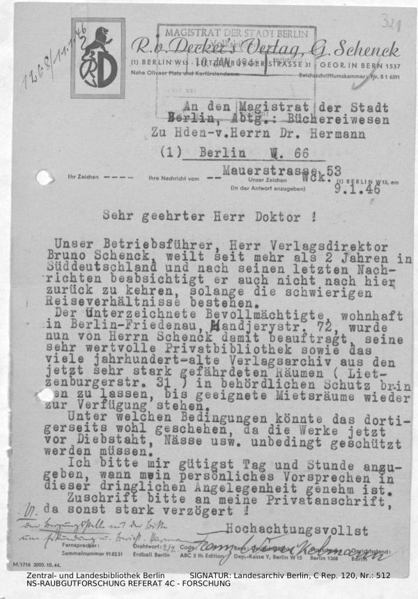 Landesarchiv Berlin, C Rep. 120 Nr. 512, Bl. 321