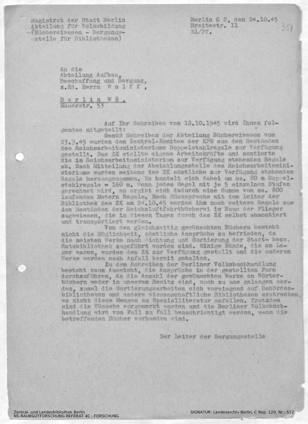 Landesarchiv Berlin, C Rep. 120 Nr. 512, Bl. 351