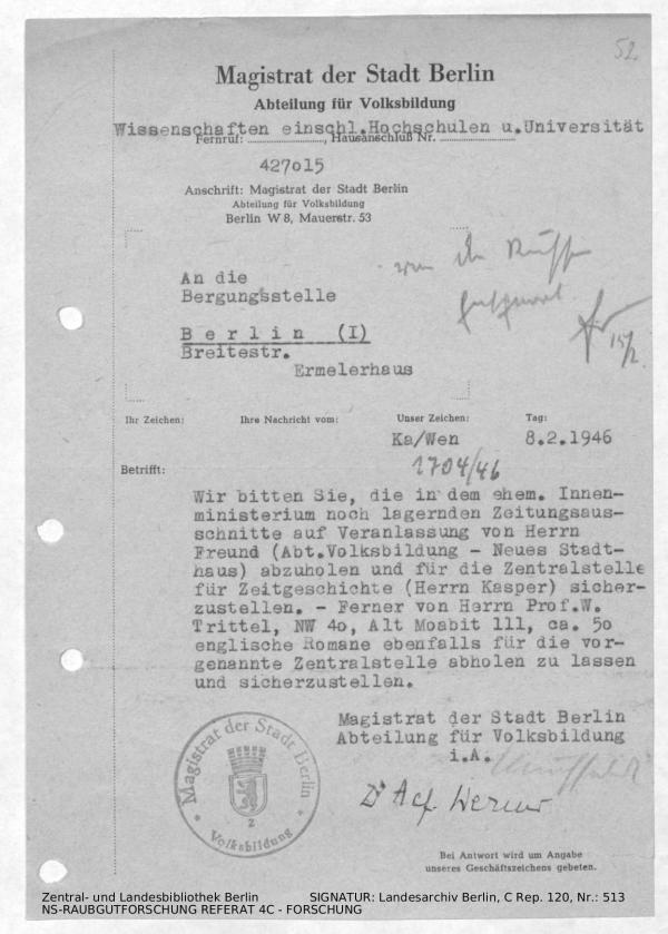 Landesarchiv Berlin, C Rep. 120 Nr. 513, Bl. 52