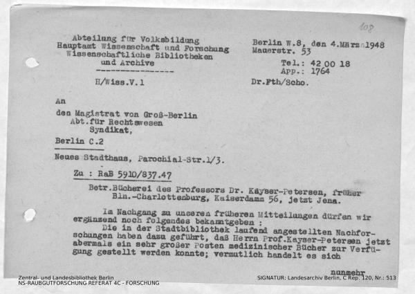 Landesarchiv Berlin, C Rep. 120 Nr. 513, Bl. 108