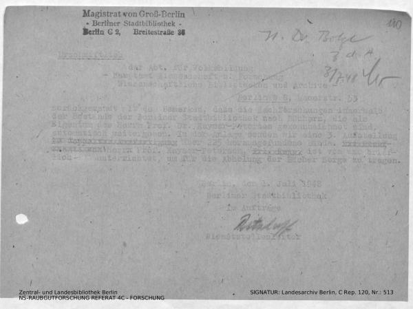 Landesarchiv Berlin, C Rep. 120 Nr. 513, Bl. 110