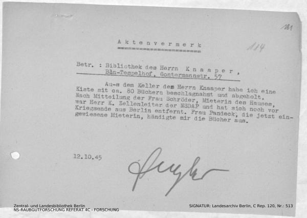 Landesarchiv Berlin, C Rep. 120 Nr. 513, Bl. 130/131