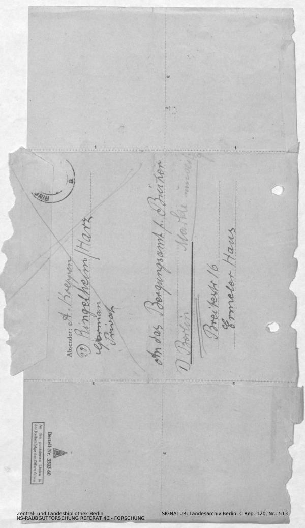 Landesarchiv Berlin, C Rep. 120 Nr. 513, Bl. 143