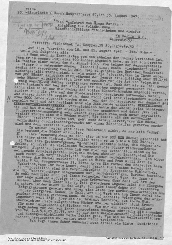 Landesarchiv Berlin, C Rep. 120 Nr. 513, Bl. 161