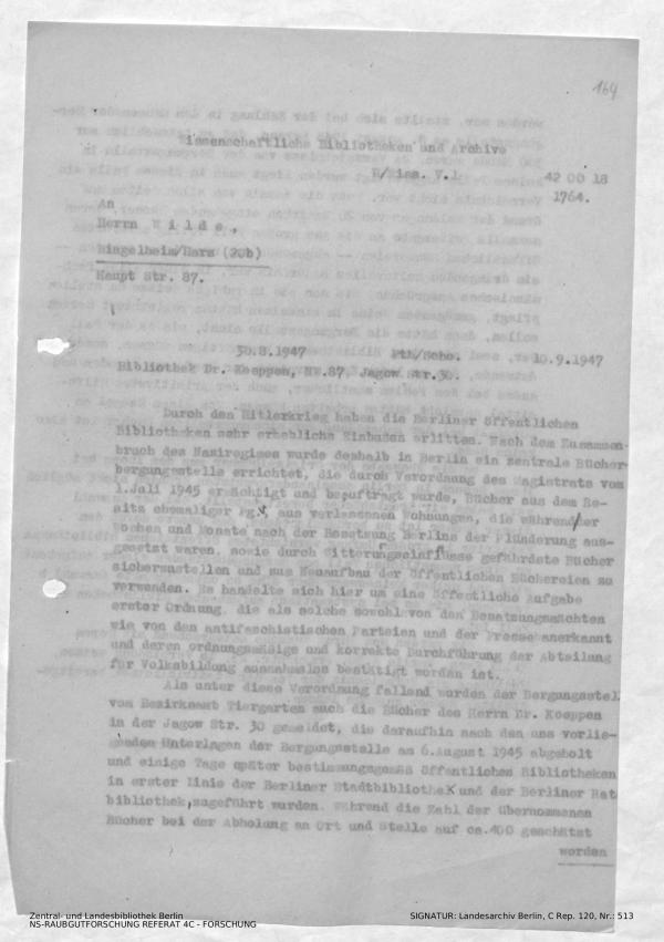 Landesarchiv Berlin, C Rep. 120 Nr. 513, Bl. 164