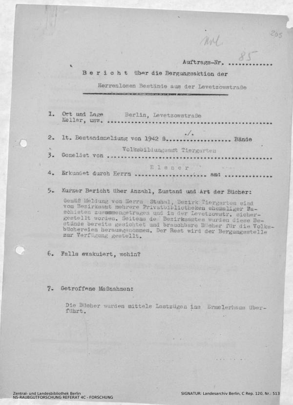 Landesarchiv Berlin, C Rep. 120 Nr. 513, Bl. 205