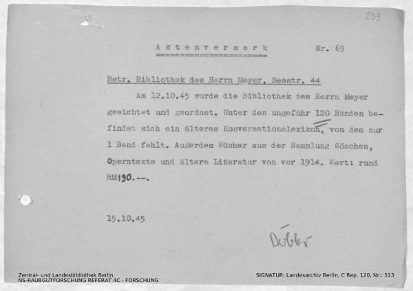 Landesarchiv Berlin, C Rep. 120 Nr. 513, Bl. 239