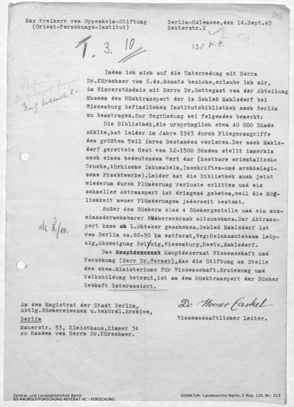 Landesarchiv Berlin, C Rep. 120 Nr. 513, Bl. 245
