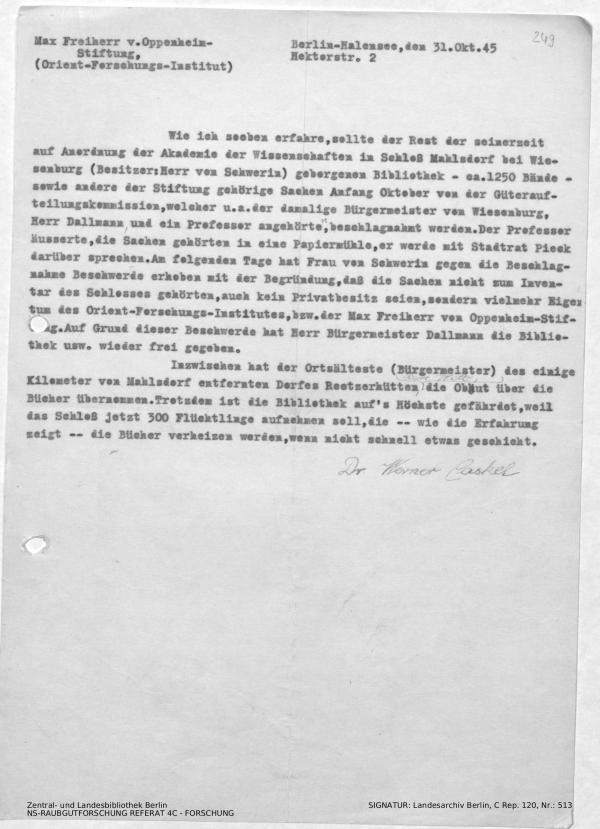 Landesarchiv Berlin, C Rep. 120 Nr. 513, Bl. 249