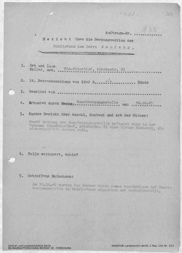 Landesarchiv Berlin, C Rep. 120 Nr. 513, Bl. 264