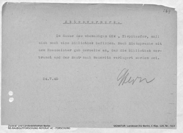 Landesarchiv Berlin, C Rep. 120 Nr. 513, Bl. 269