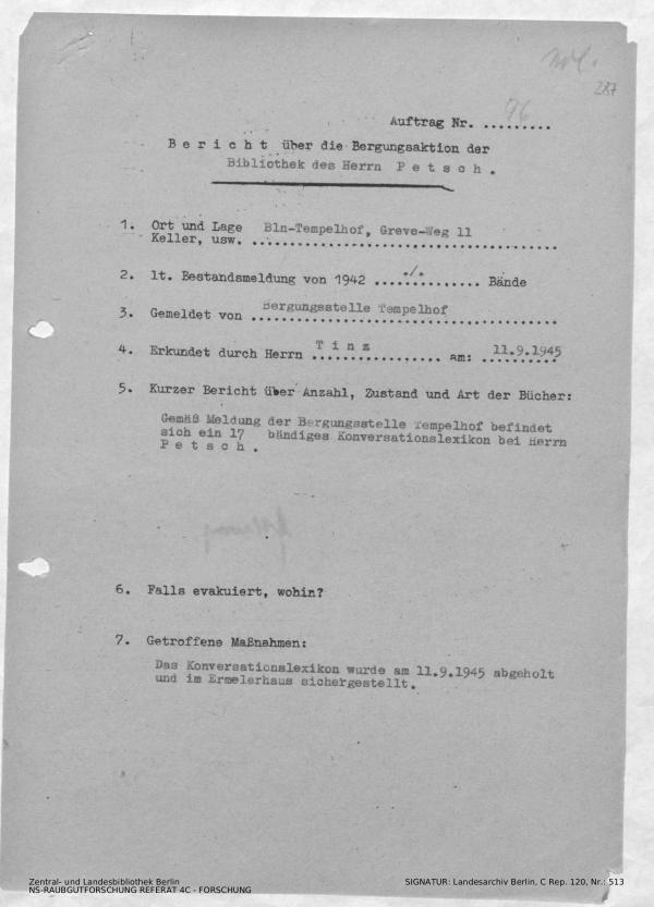 Landesarchiv Berlin, C Rep. 120 Nr. 513, Bl. 287
