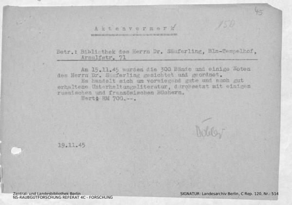 Landesarchiv Berlin, C Rep. 120 Nr. 514, Bl. 45
