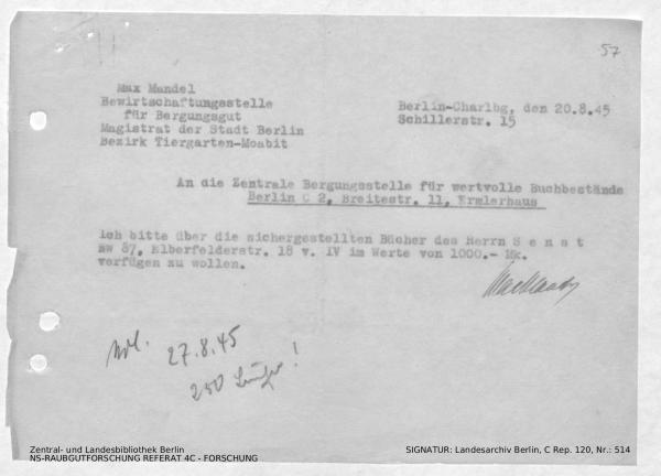 Landesarchiv Berlin, C Rep. 120 Nr. 514, Bl. 57