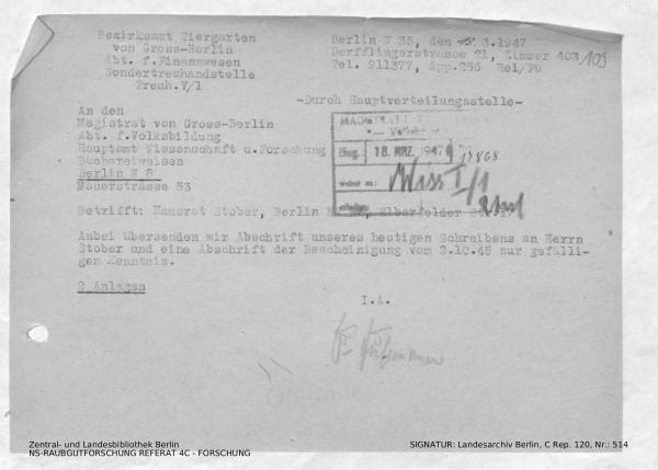 Landesarchiv Berlin, C Rep. 120 Nr. 514, Bl. 109