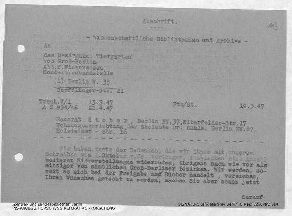 Landesarchiv Berlin, C Rep. 120 Nr. 514, Bl. 113