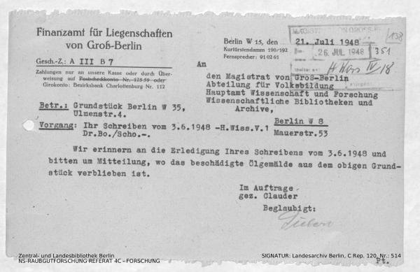 Landesarchiv Berlin, C Rep. 120 Nr. 514, Bl. 138