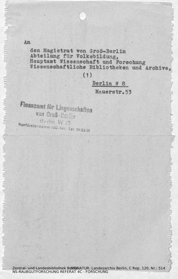 Landesarchiv Berlin, C Rep. 120 Nr. 514, Bl. 138