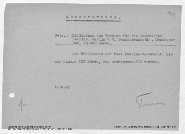 Landesarchiv Berlin, C Rep. 120 Nr. 514, Bl. 151