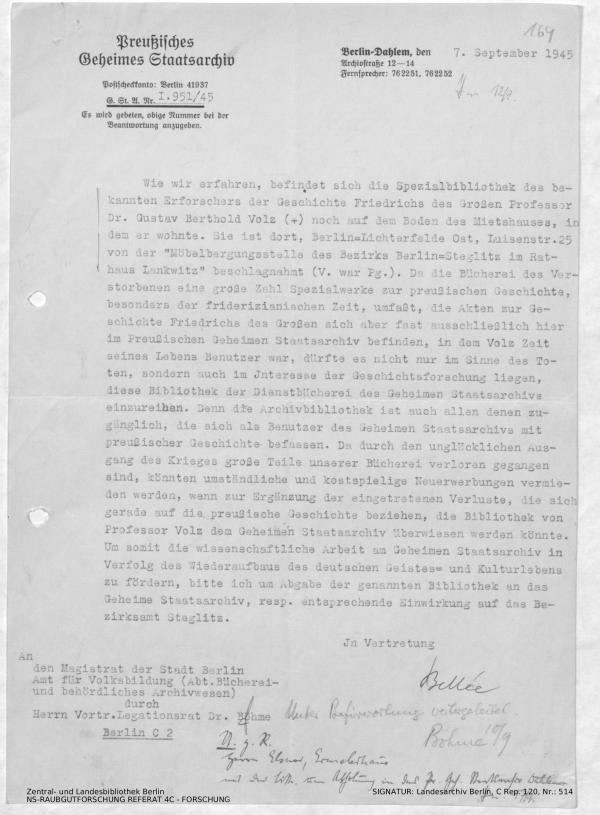 Landesarchiv Berlin, C Rep. 120 Nr. 514, Bl. 164