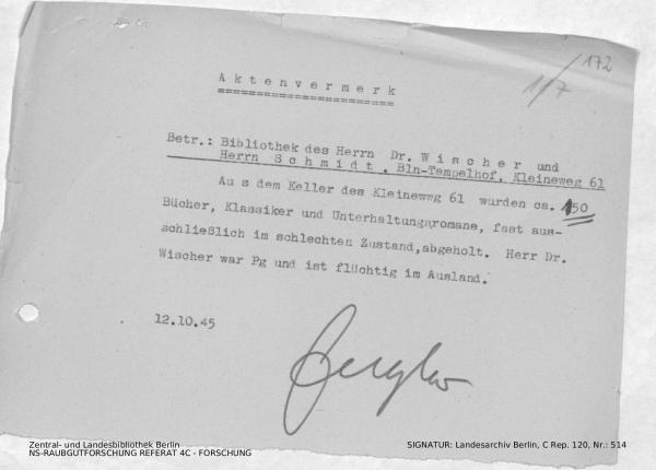 Landesarchiv Berlin, C Rep. 120 Nr. 514, Bl. 172