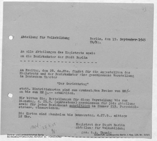 Landesarchiv Berlin, C Rep. 120 Nr. 515/1, Bl. 43