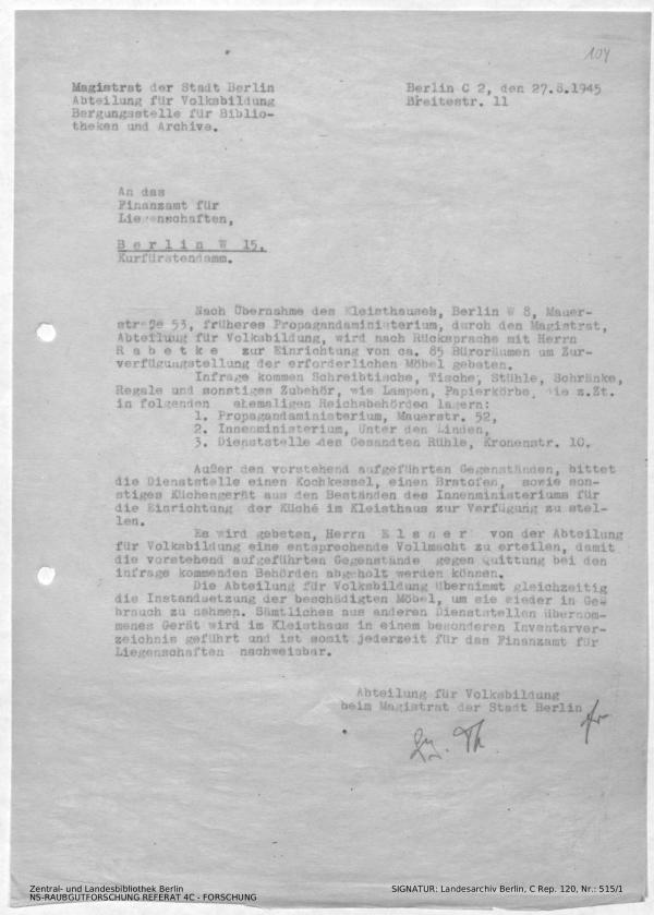 Landesarchiv Berlin, C Rep. 120 Nr. 515/1, Bl. 104