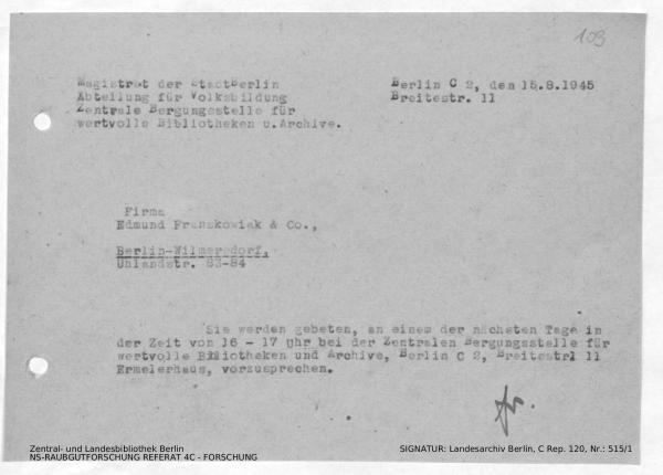 Landesarchiv Berlin, C Rep. 120 Nr. 515/1, Bl. 109
