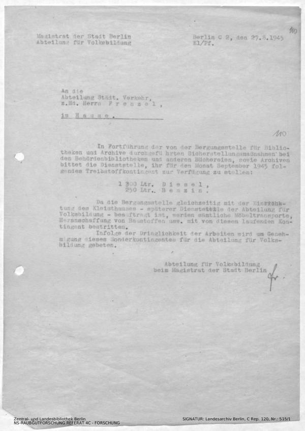 Landesarchiv Berlin, C Rep. 120 Nr. 515/1, Bl. 110