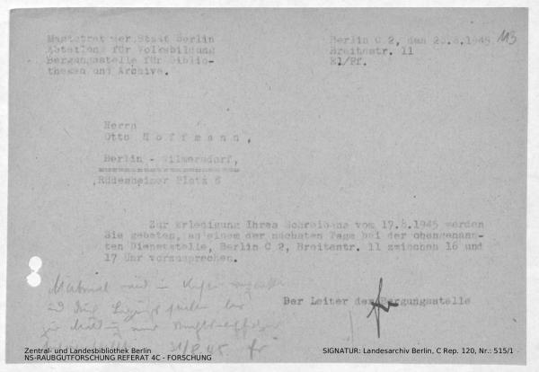 Landesarchiv Berlin, C Rep. 120 Nr. 515/1, Bl. 113