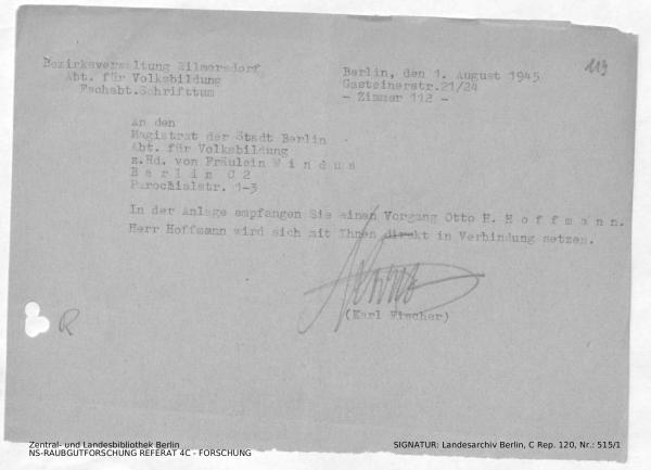 Landesarchiv Berlin, C Rep. 120 Nr. 515/1, Bl. 119