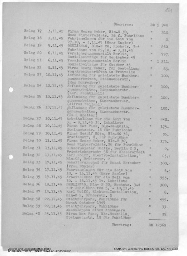 Landesarchiv Berlin, C Rep. 120 Nr. 515/1, Bl. 131