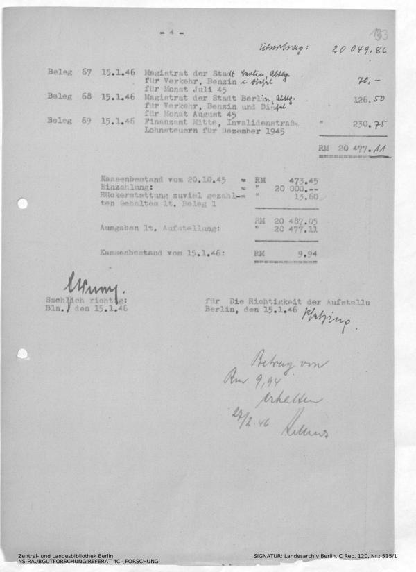 Landesarchiv Berlin, C Rep. 120 Nr. 515/1, Bl. 133